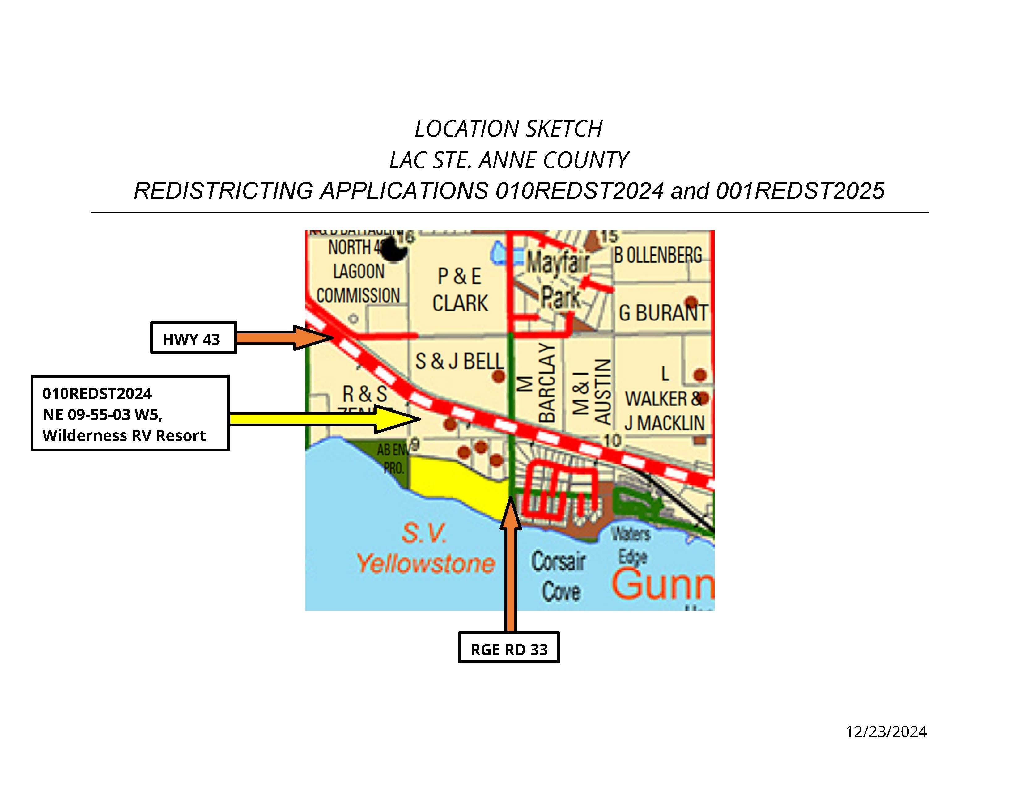 Location Sketch Wilderness RV Resort
