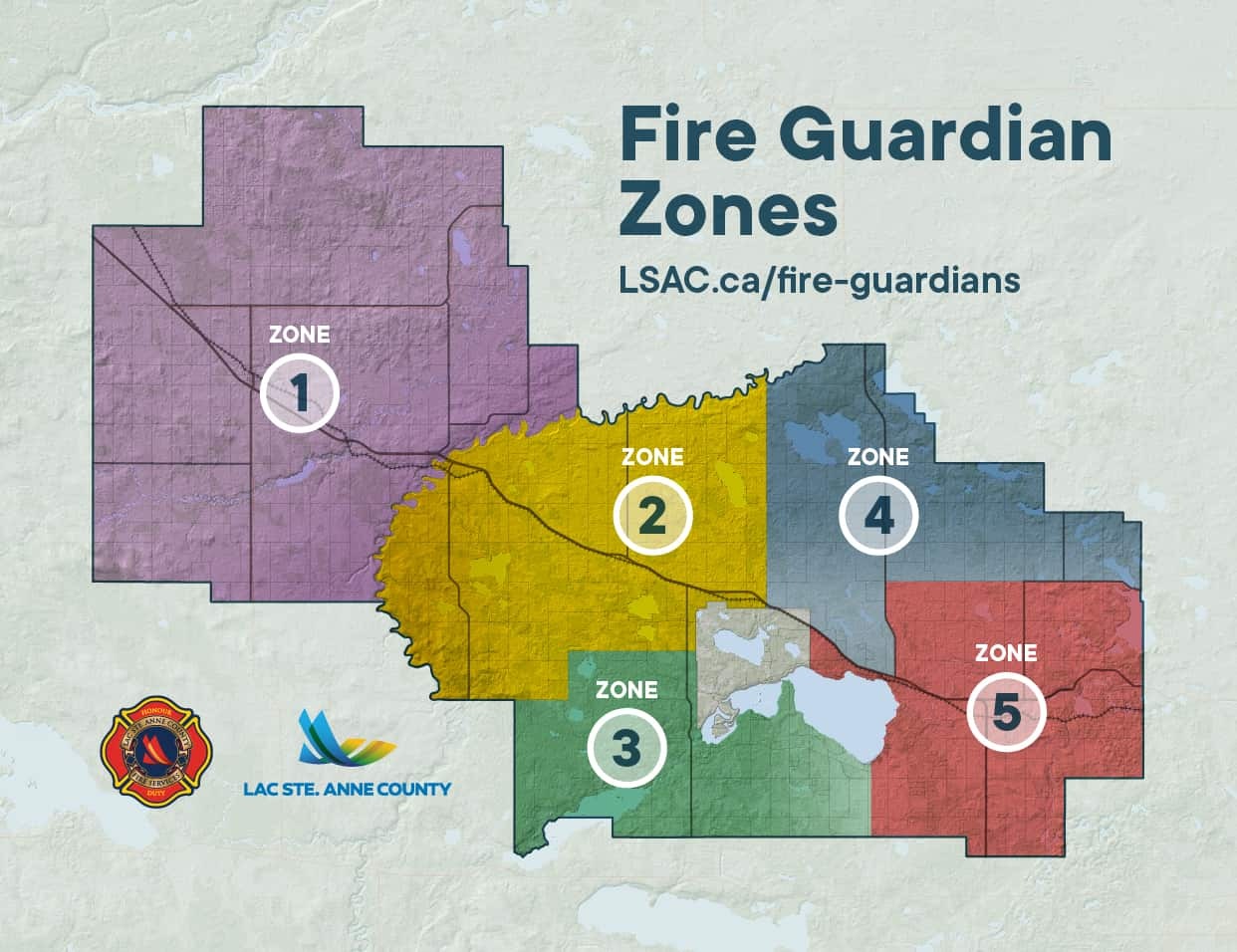 Map fire guardian zones